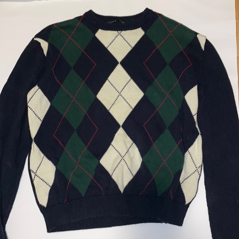 Argyle Brandy Sweater
